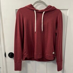 Women's Red Hoodie Top